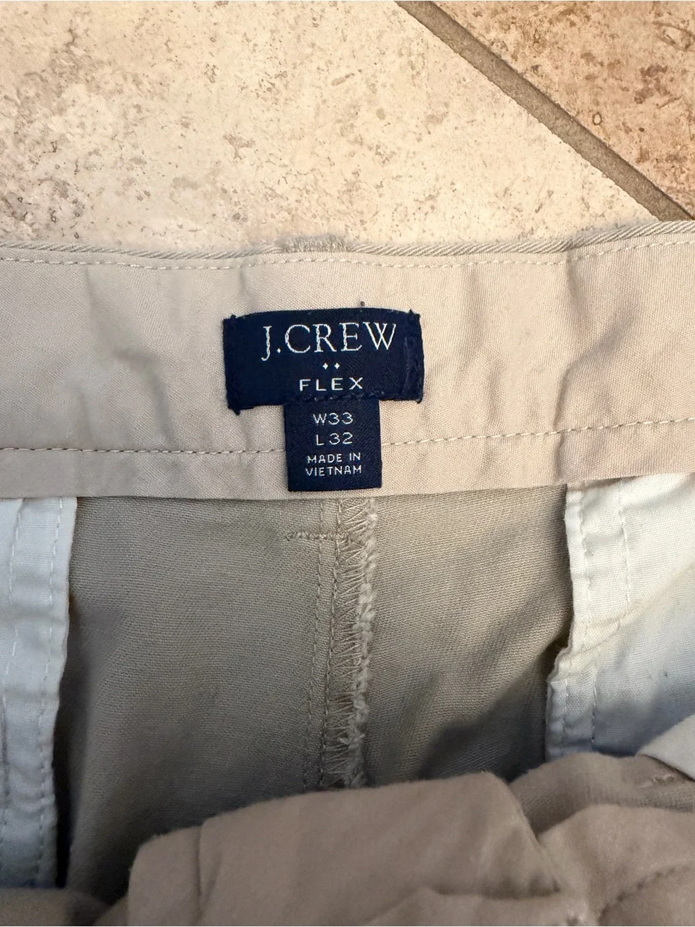J. Crew Men's Light Tan Chinos
